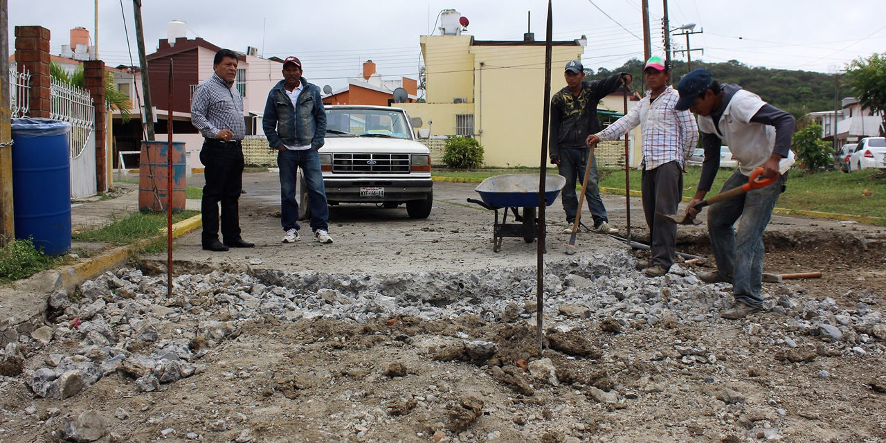 Supervisa alcalde rehabilitación de la colonia “Tajín”