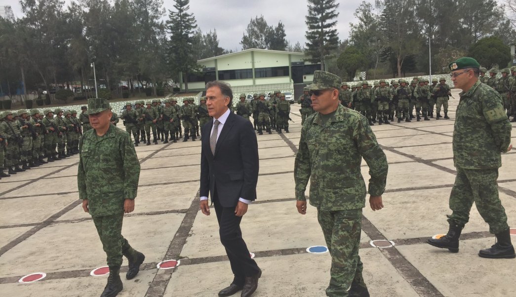 Se militariza la seguridad en Veracruz.