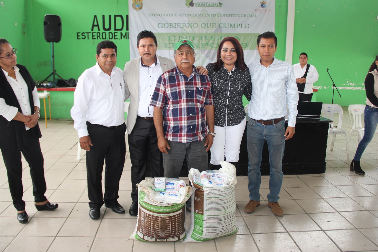 Reciben productores apoyos para el campo: Tamiahua