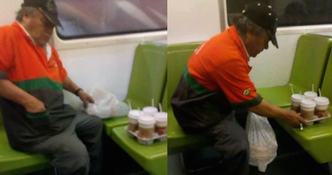 Llora en el Metro de la CdMx. Le exigieron cinco bebidas y sólo pudo pagar cuatro.