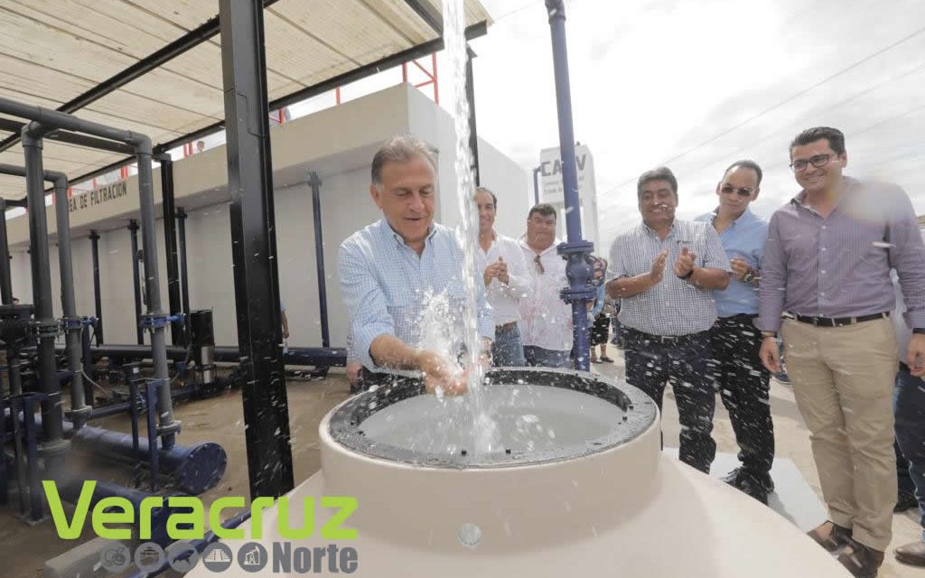 Más de 130 mil veracruzanos con agua potable con el Sistema Meganorte