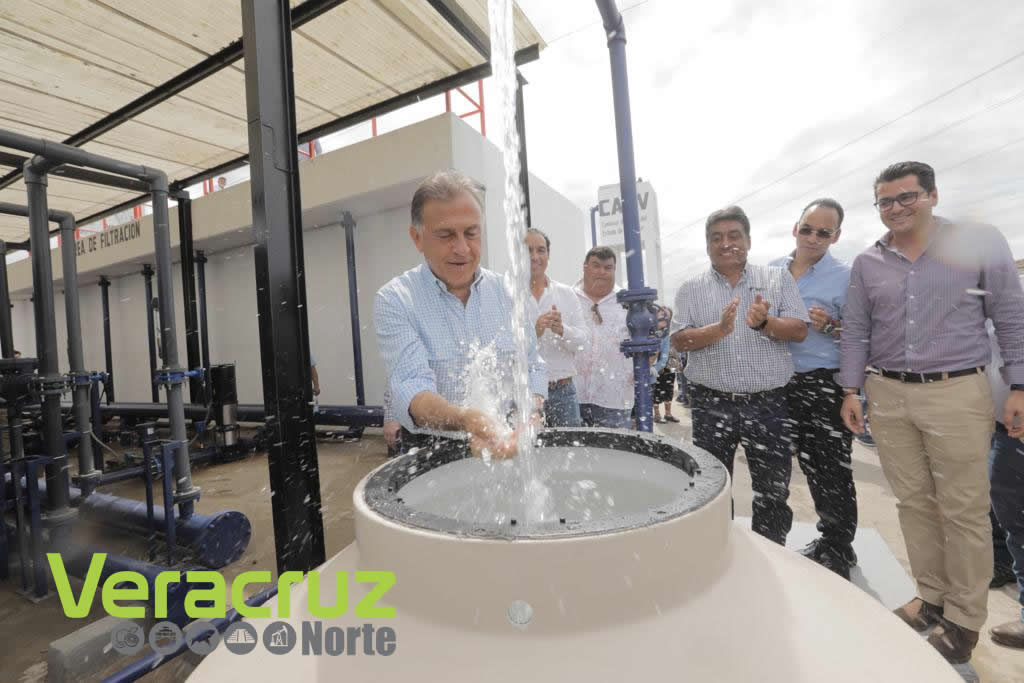 Más de 130 mil veracruzanos con agua potable con el Sistema Meganorte