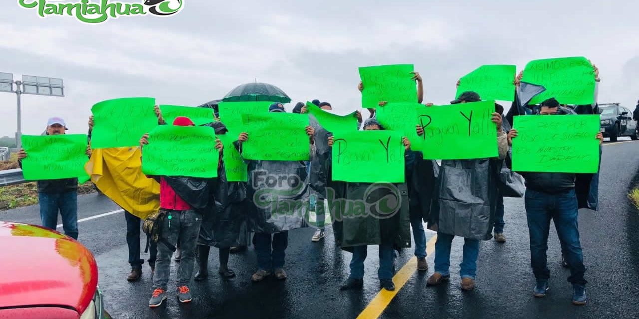 Manifestación en Contra de Mota Engil por Habitantes de Tamiahua