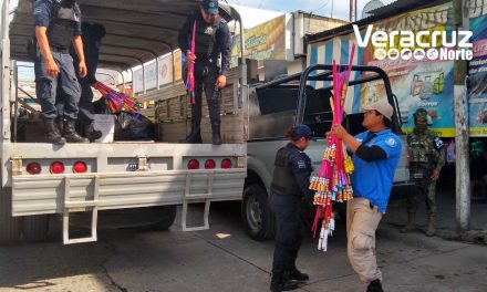 Decomisan alrededor de 400 kilos de material pirotécnico