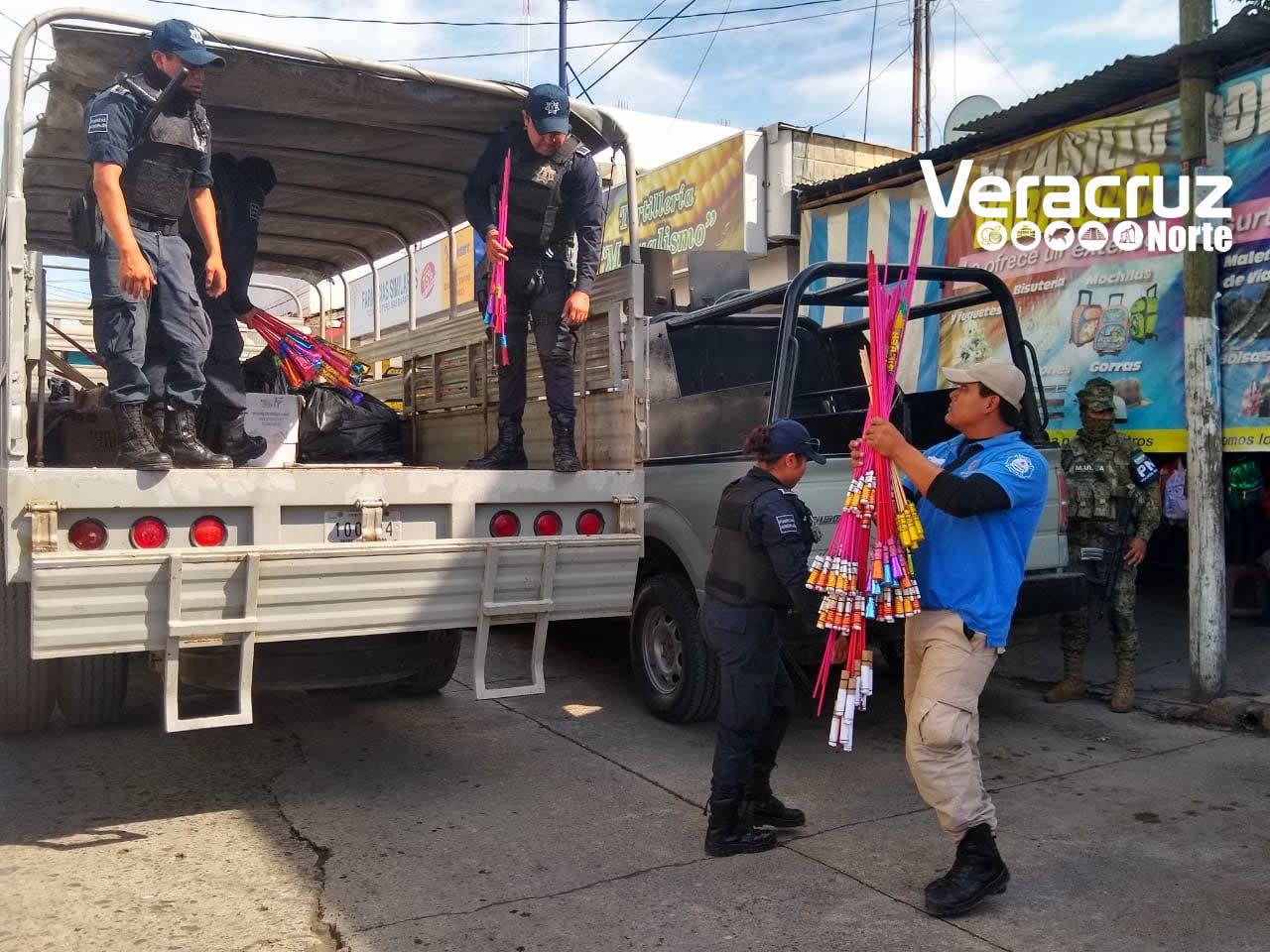 Decomisan alrededor de 400 kilos de material pirotécnico
