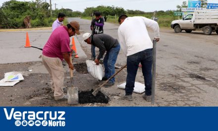 Refuerzan programa de bacheo permanente