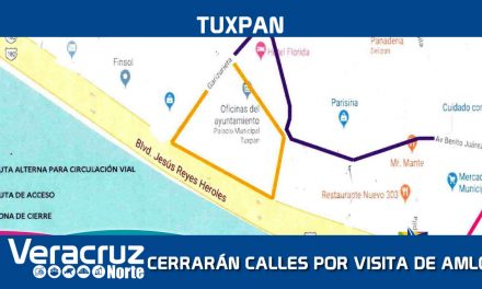 Cierre de calles por la visita del Presidente de México