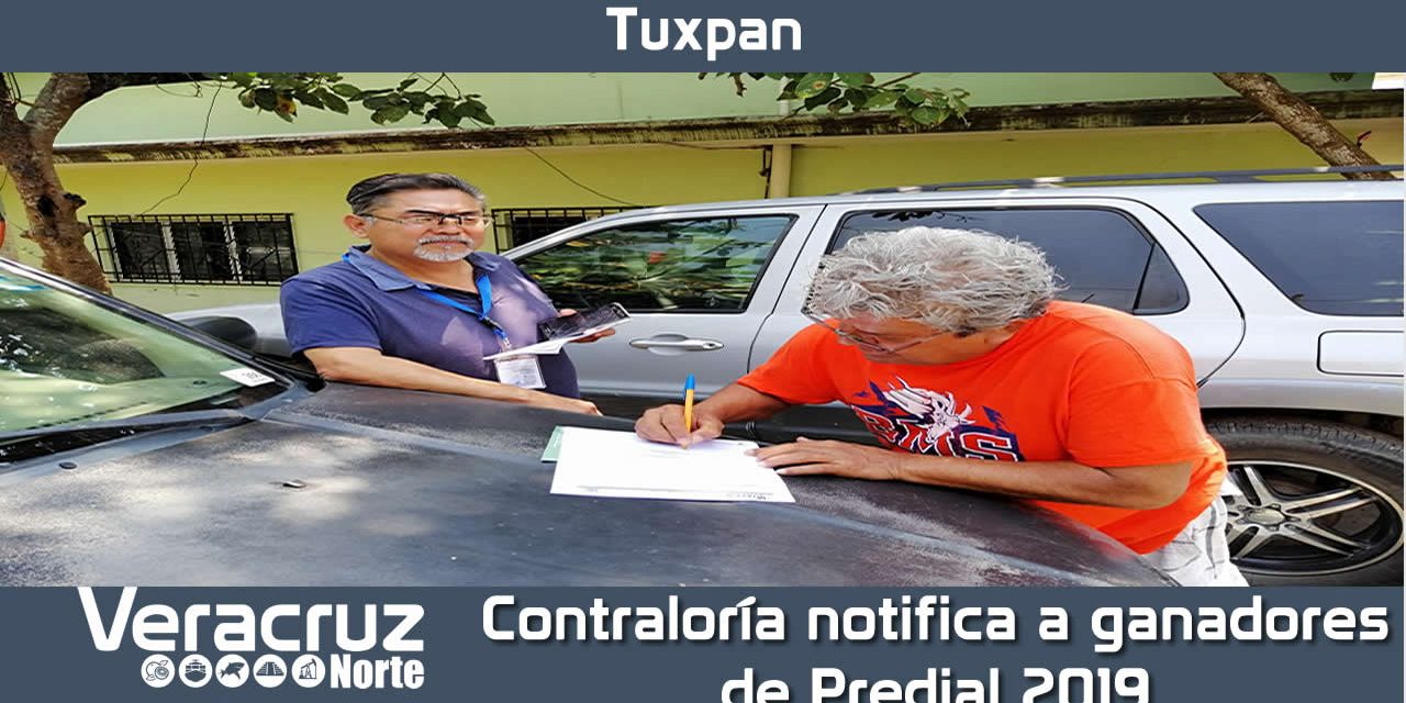 Contraloría notifica a ganadores de Predial 2019