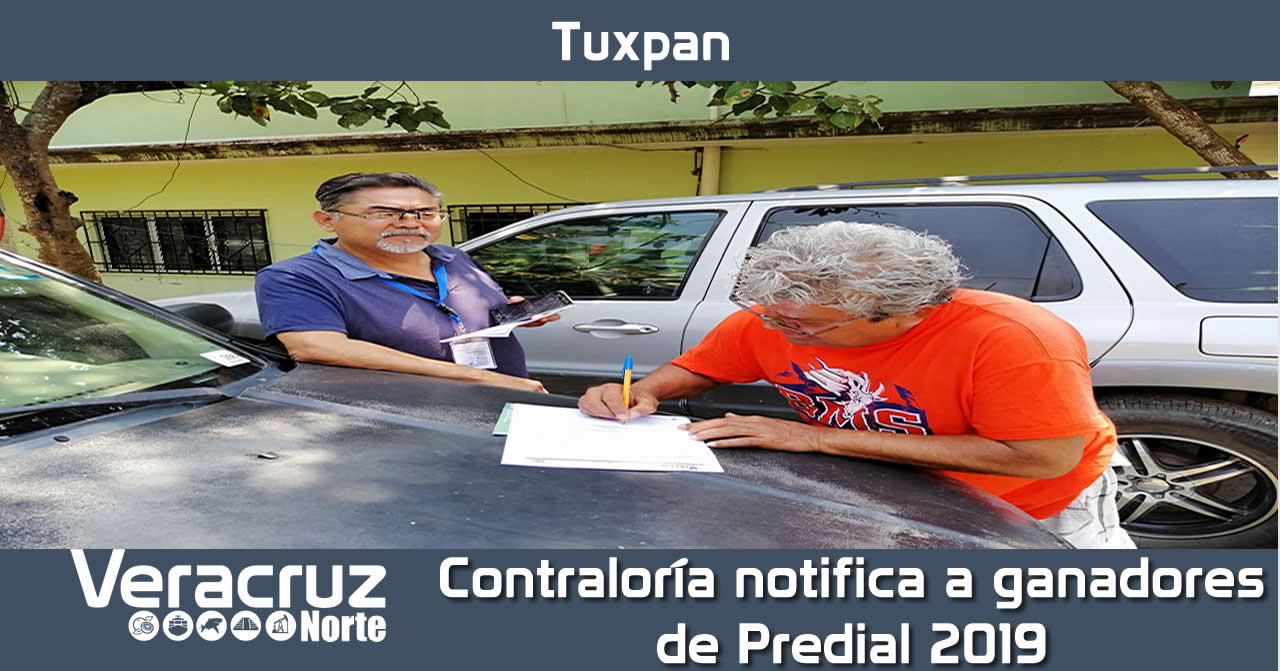 Contraloría notifica a ganadores de Predial 2019