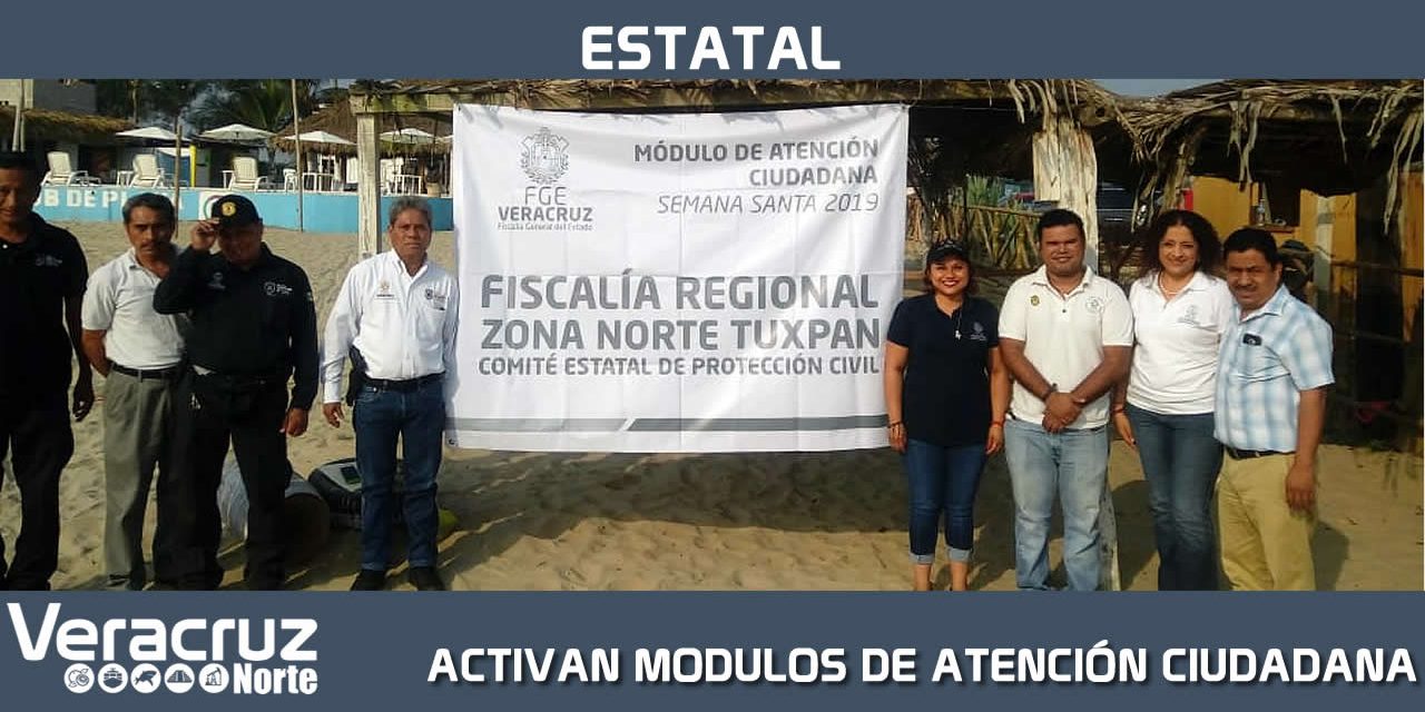 Activa FGE módulos de atención integral en Semana Santa 2019