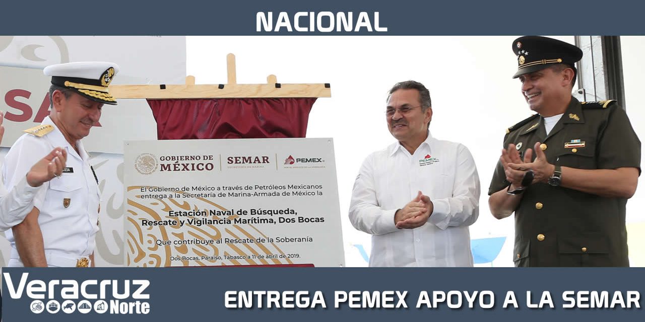 Entrega PEMEX apoyos a la SEMAR para fortalecer la seguridad en la Sonda de Campeche