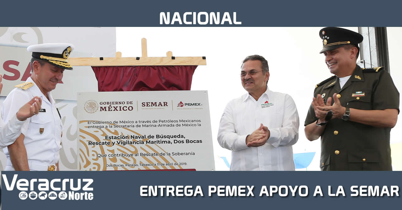 Entrega PEMEX apoyos a la SEMAR para fortalecer la seguridad en la Sonda de Campeche