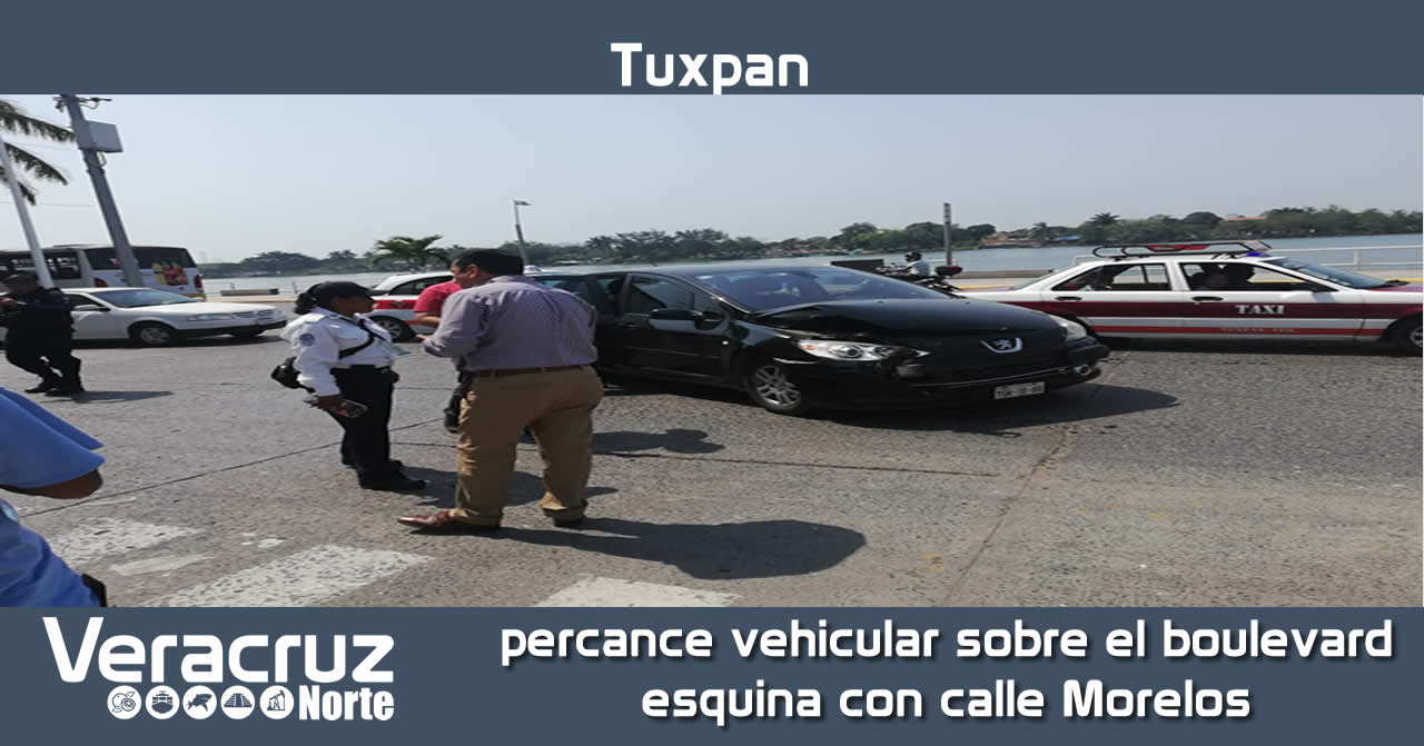 Percance vehicular sobre el boulevard