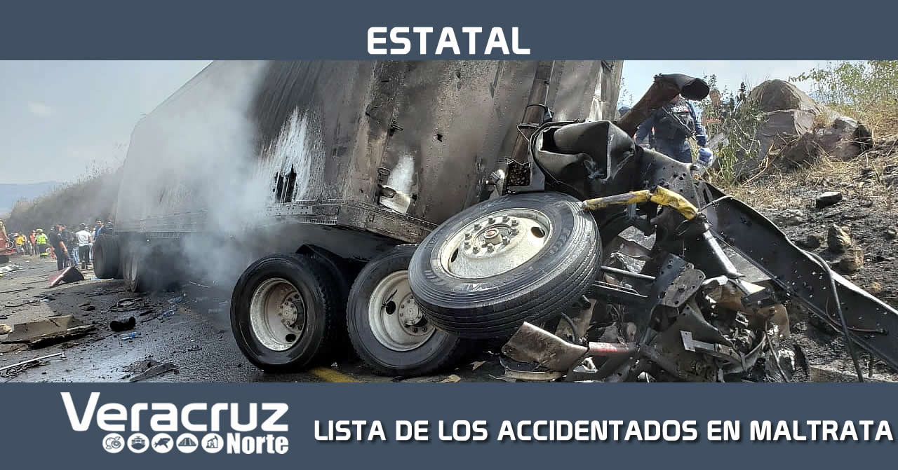 LISTA DE LOS ACCIDENTADOS EN MALTRATA