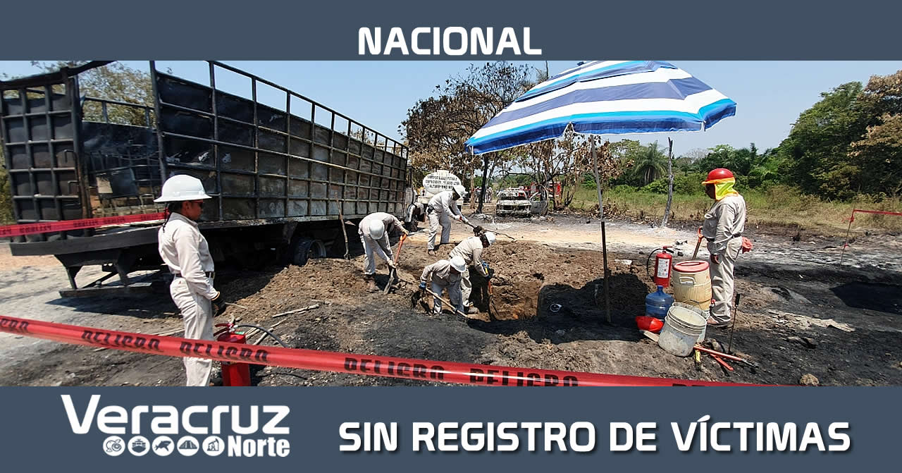 PEMEX CONTROLA INCENDIO POR TOMA CLANDESTINA