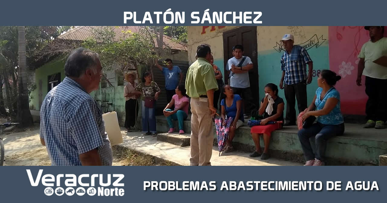 PROBLEMAS CON ABASTECIMIENTO DE AGUA A LA POBLACIÓN