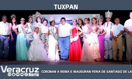 CORONAN A REINA E INAUGURAN FERIA DE SANTIAGO DE LA PEÑA