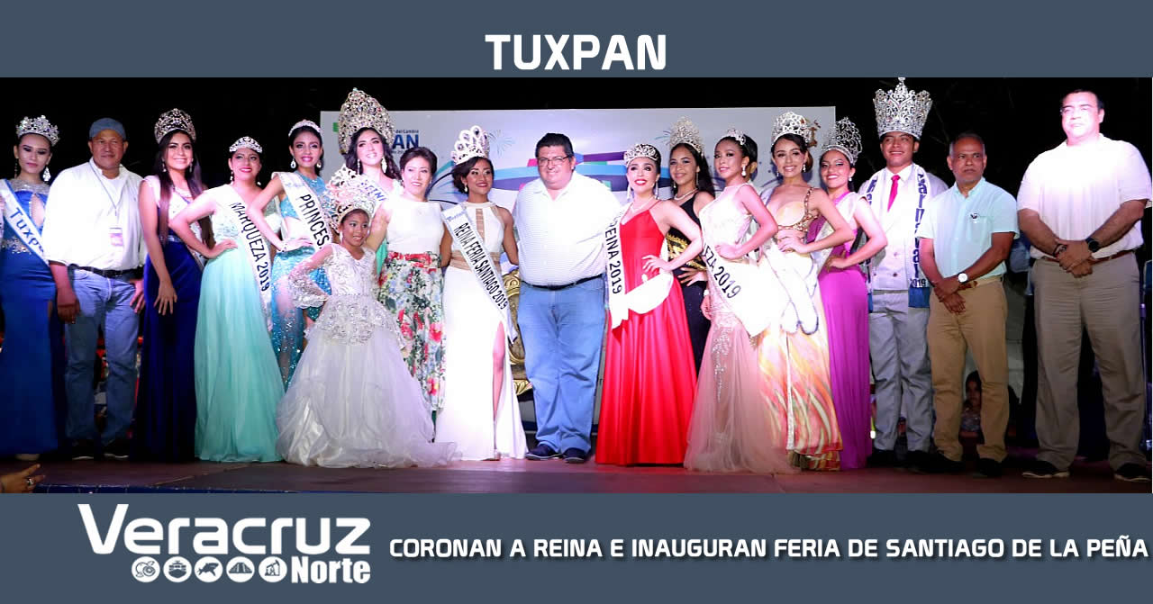 CORONAN A REINA E INAUGURAN FERIA DE SANTIAGO DE LA PEÑA