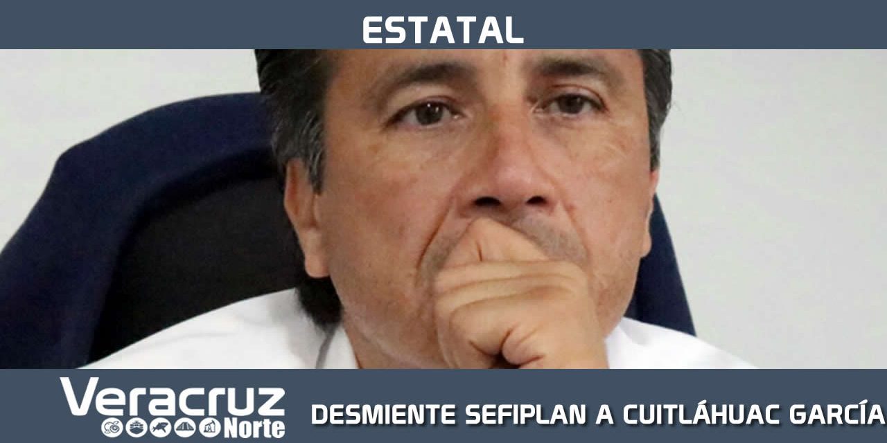 DESMIENTE SEFIPLAN A CUITLÁHUAC GARCÍA