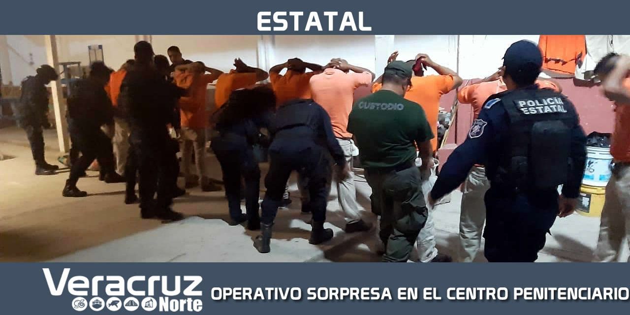 REALIZA SSP OPERATIVO SORPRESA EN EL CENTRO PENITENCIARIO DE PAPANTLA