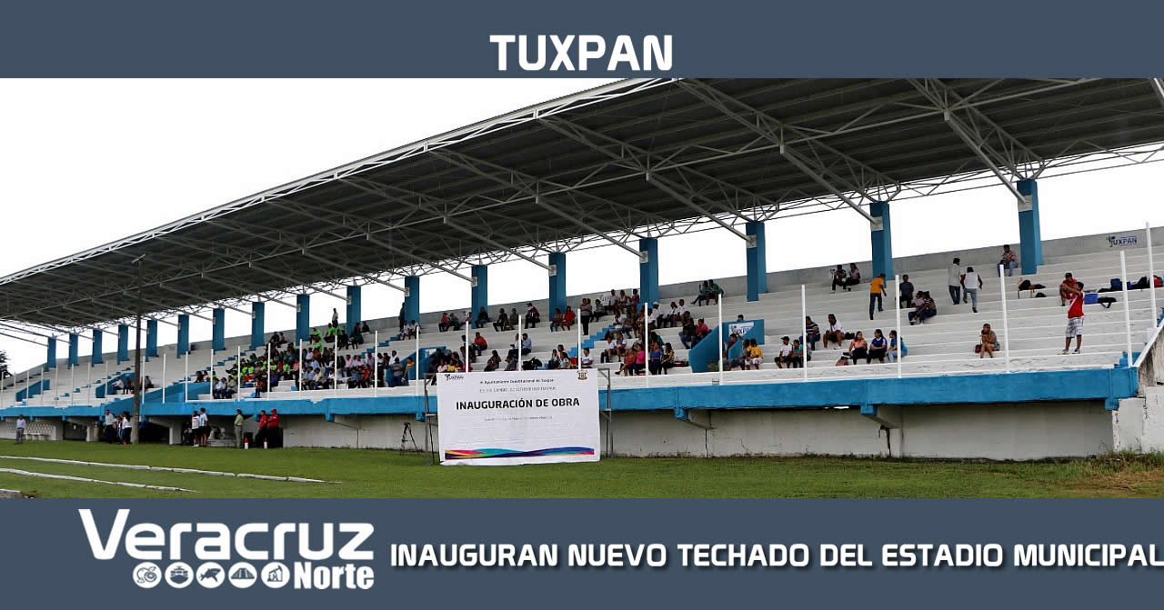 INAUGURAN NUEVO TECHADO DEL ESTADIO MUNICIPAL