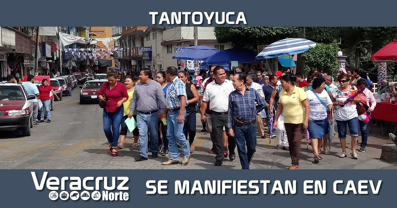 Se manifiestan en CAEV
