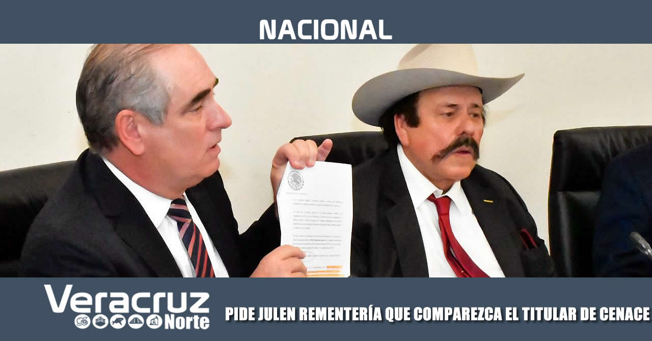 PIDE JULEN REMENTERÍA QUE COMPAREZCA EL TITULAR DE CENACE