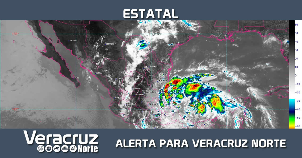 ALERTA COMISIÓN NACIONAL DEL AGUA PARA VERACRUZ NORTE