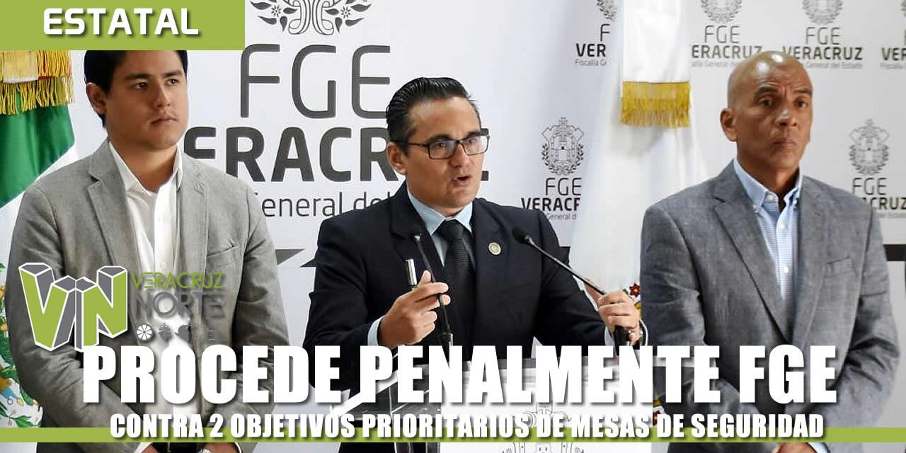 PROCEDE PENALMENTE FGE CONTRA 2 OBJETIVOS PRIORITARIOS