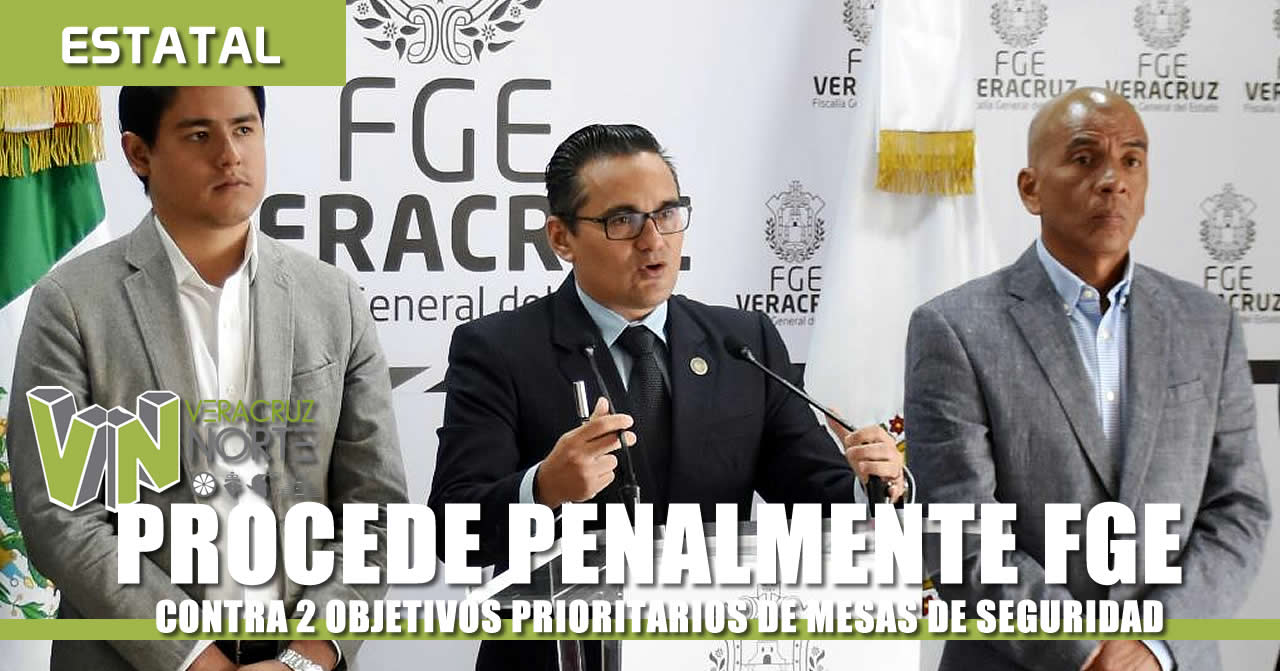 PROCEDE PENALMENTE FGE CONTRA 2 OBJETIVOS PRIORITARIOS