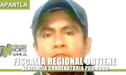 OBTIENE FISCALÍA REGIONAL SENTENCIA CONDENATORIA POR ROBO