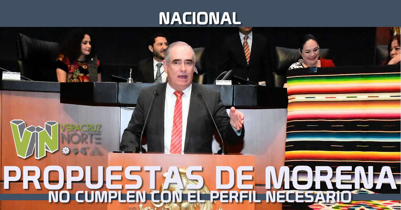 PROPUESTAS DE MORENA NO CUMPLEN CON EL PERFIL NECESARIO