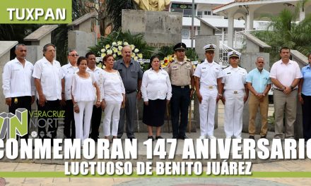 CONMEMORAN 147 ANIVERSARIO LUCTUOSO DE BENITO JUÁREZ