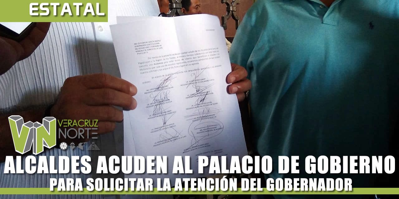 ALCALDES ACUDEN AL PALACIO DE GOBIERNO