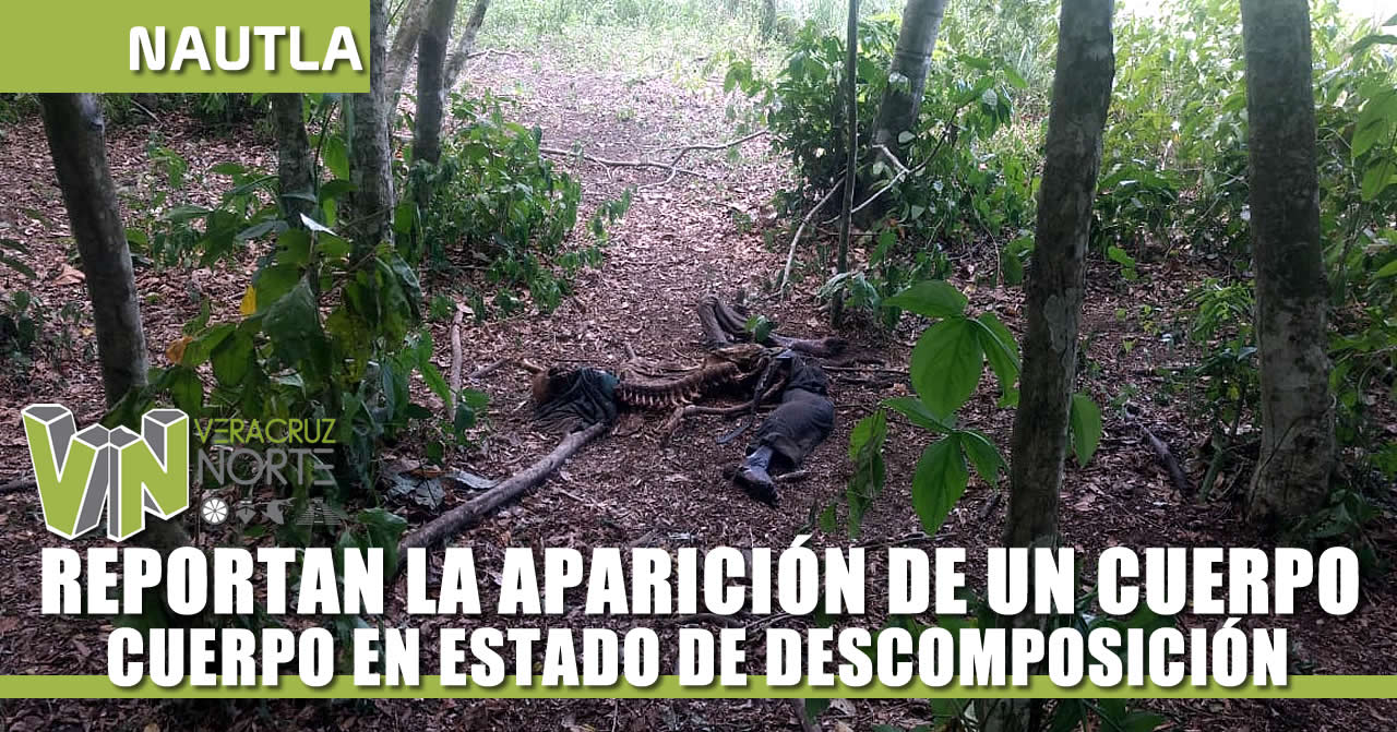 REPORTAN LA APARICIÓN DE UN CUERPO EN DESCOMPOSICIÓN