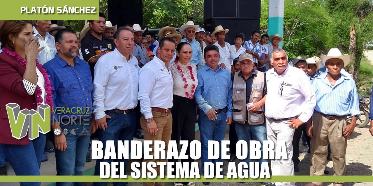 BANDERAZO DE OBRA DEL SISTEMA DE AGUA PARA LOCALIDADES