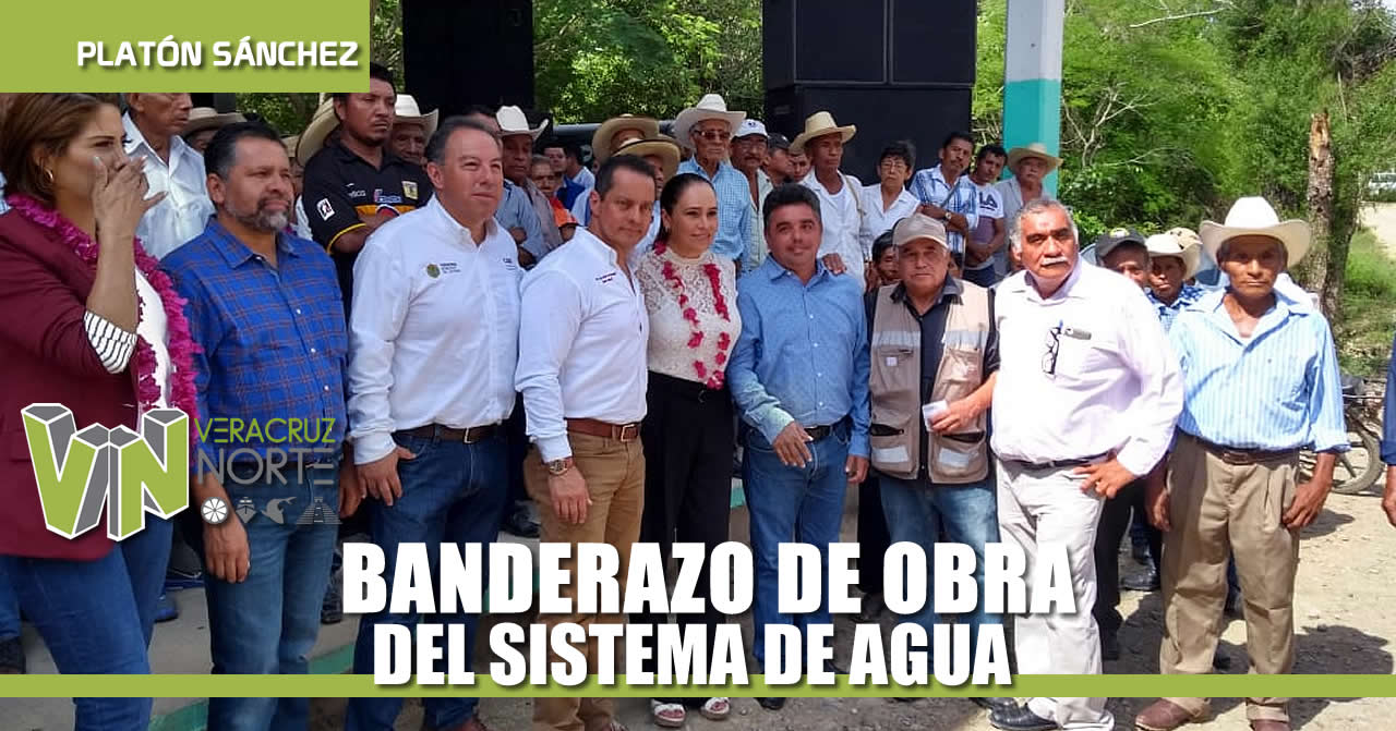 BANDERAZO DE OBRA DEL SISTEMA DE AGUA PARA LOCALIDADES