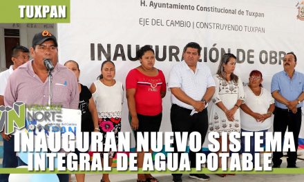 PRESIDENTE MUNICIPAL INAUGURA NUEVO SISTEMA DE AGUA