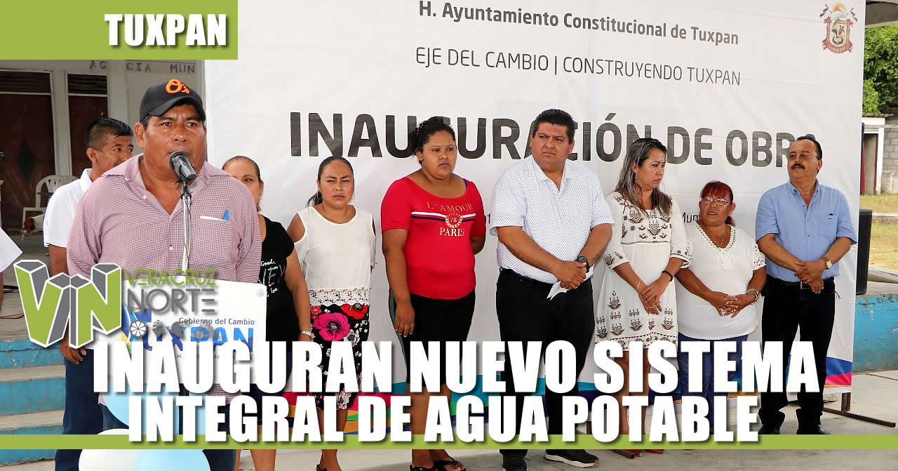 PRESIDENTE MUNICIPAL INAUGURA NUEVO SISTEMA DE AGUA
