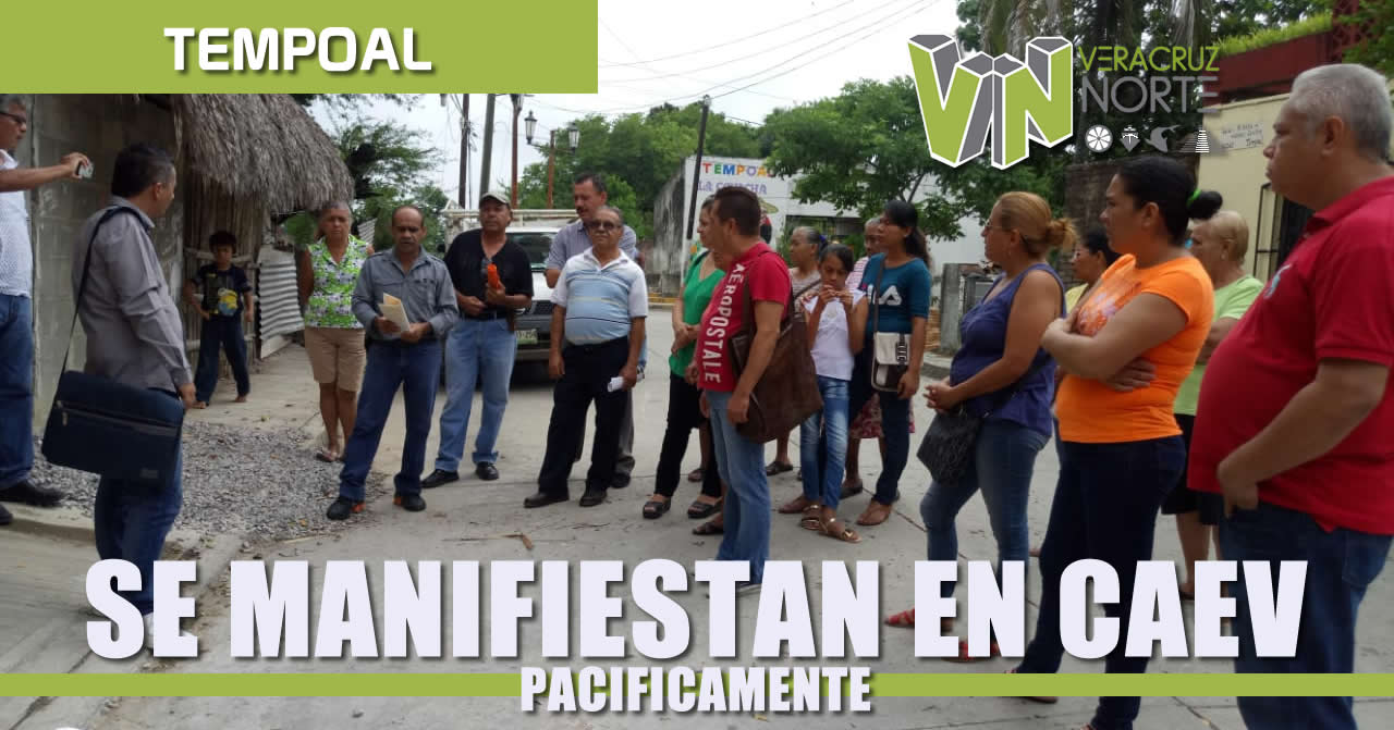 Manifestación Pacífica en la oficina temporal de CAEV