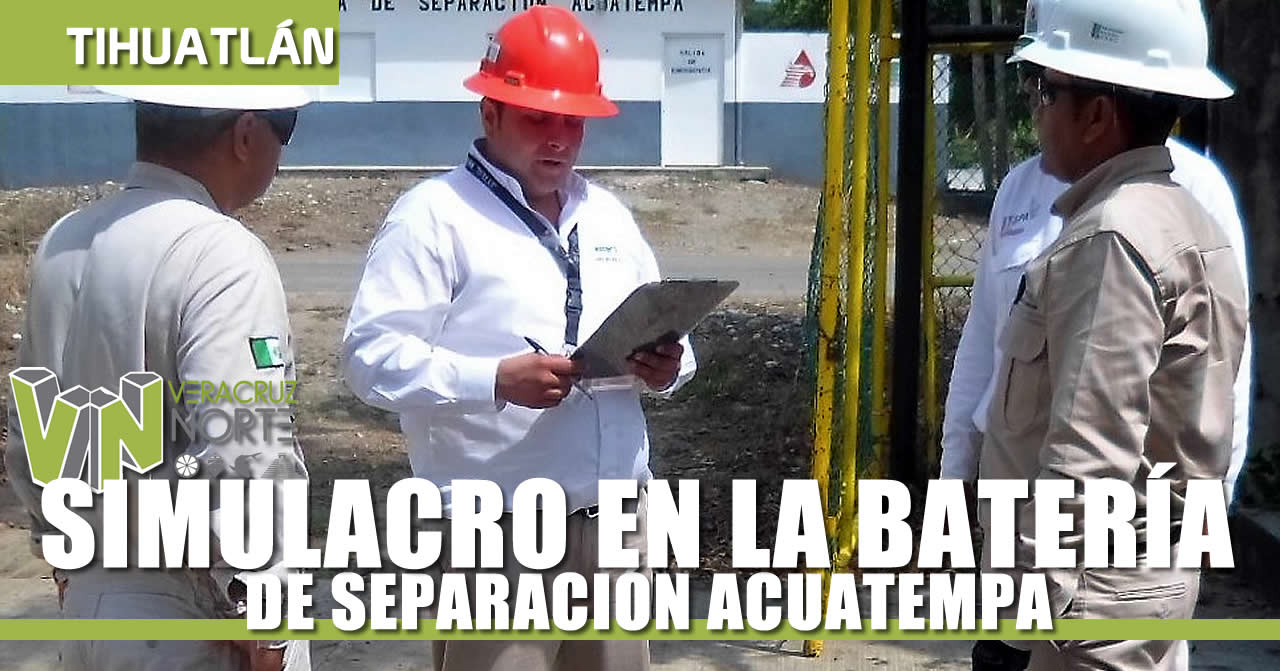 SIMULACRO EN LA BATERÍA DE SEPARACIÓN ACUATEMPA