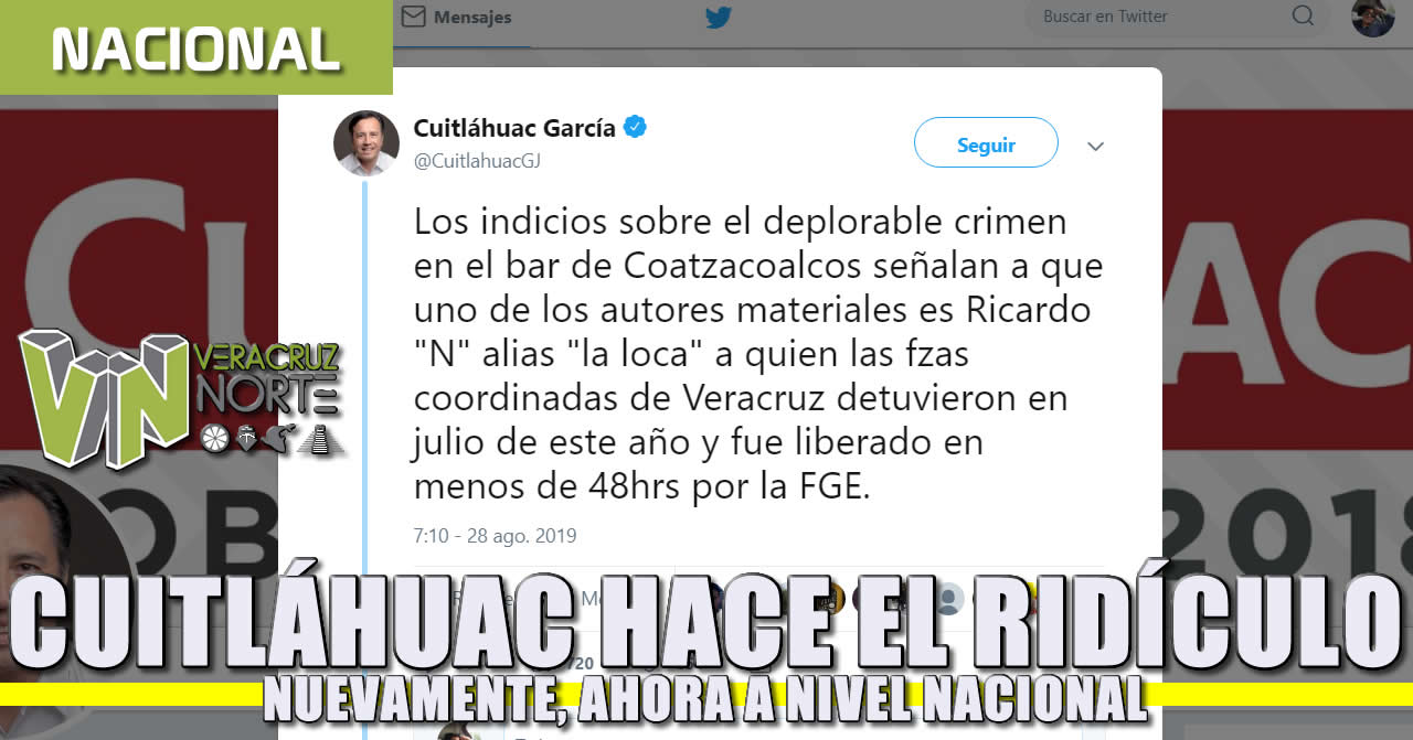 Cuitláhuac hace el ridículo nuevamente, ahora a nivel nacional