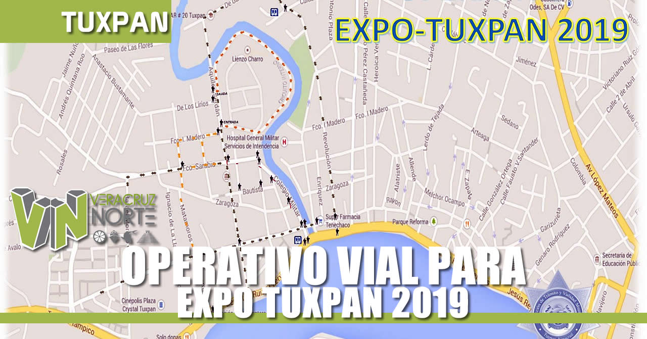 OPERATIVO VIAL PARA EXPO FERIA TUXPAN 2019