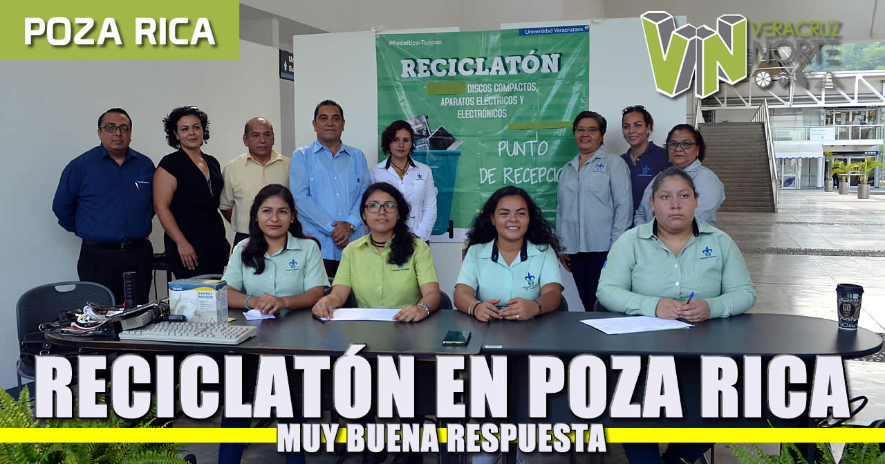 Buena respuesta al segundo Reciclatón en Poza Rica-Tuxpan