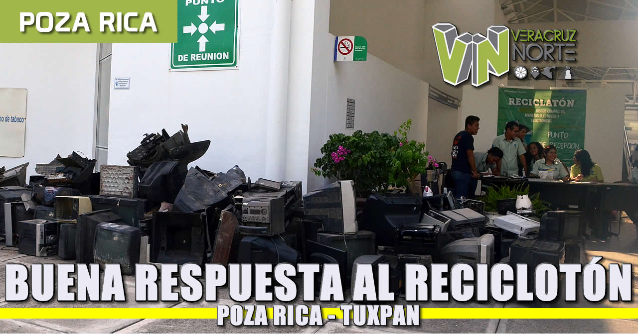 Buena respuesta al segundo Reciclatón en Poza Rica-Tuxpan
