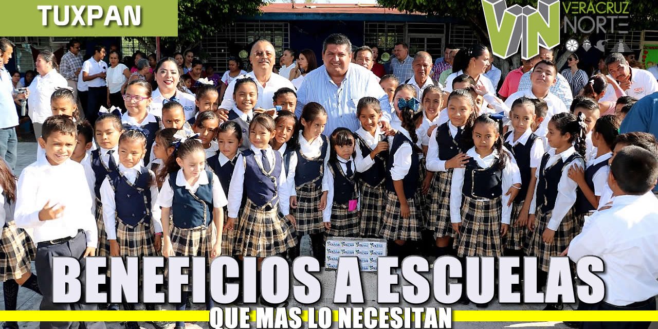 Beneficios a escuelas que más lo necesitan