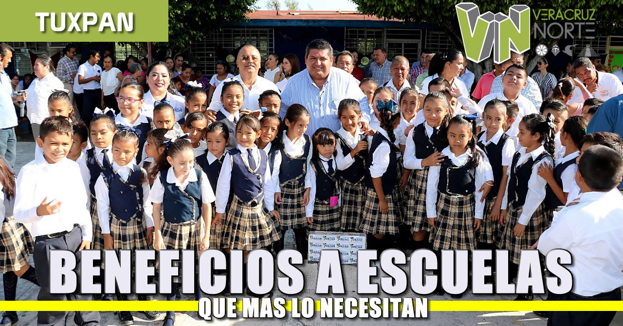 Beneficios a escuelas que más lo necesitan