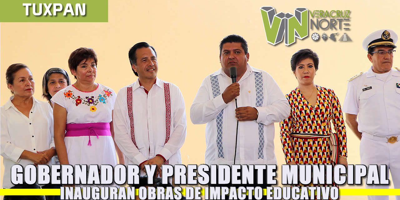 Gobernador y Presidente Municipal inauguran obras de impacto educativo