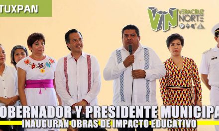 Gobernador y Presidente Municipal inauguran obras de impacto educativo