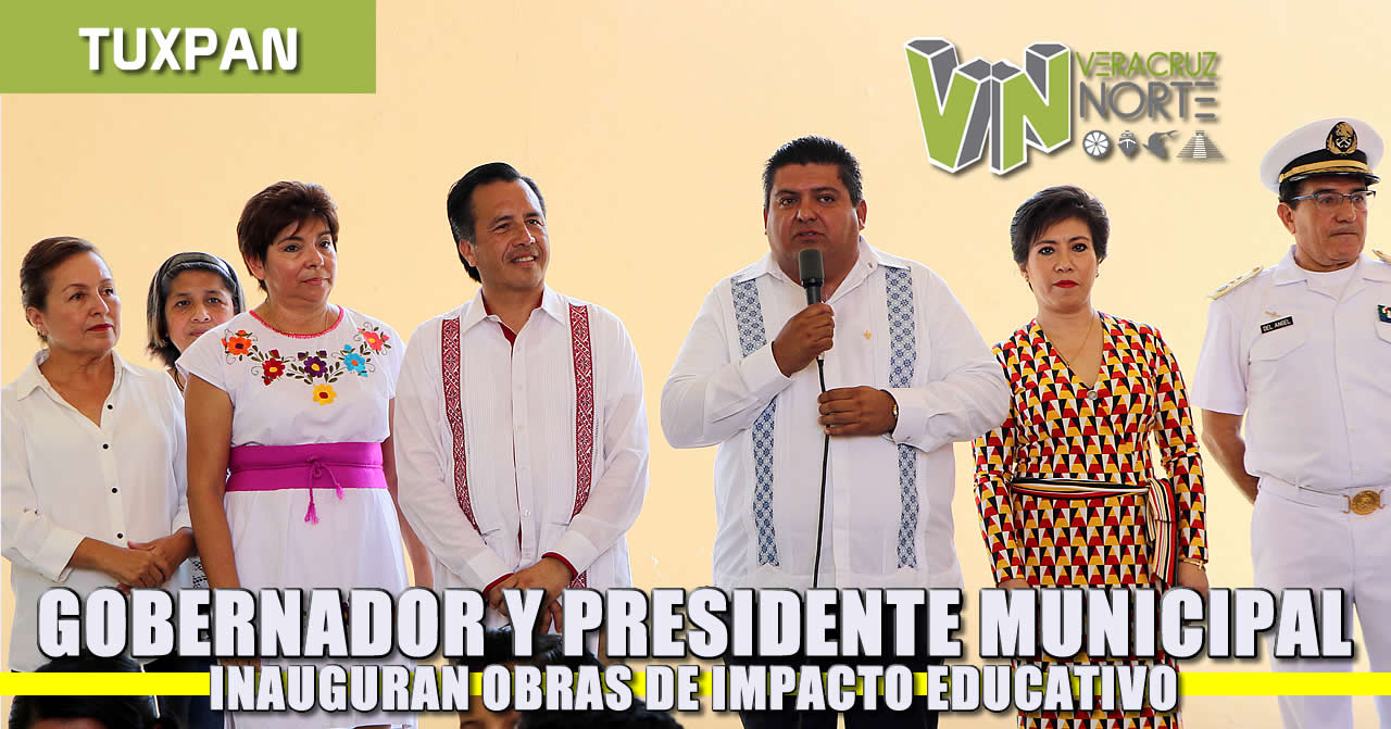 Gobernador y Presidente Municipal inauguran obras de impacto educativo